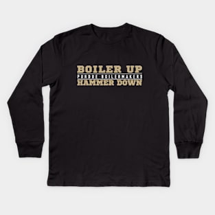 Purdue University Boilermakers Between The Lines Kids Long Sleeve T-Shirt